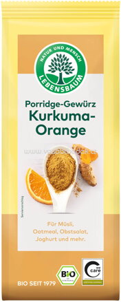 Lebensbaum Porridge Gewürz Kurkuma Orange, 50g