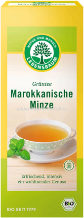 Lebensbaum Grüntee Marokkanische Minze, 20 Beutel