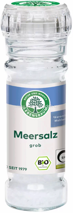 Lebensbaum Meersalz, grob, Mühle, 100g