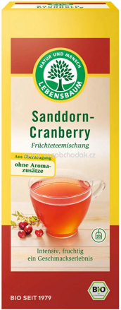 Lebensbaum Sanddorn Cranberry Tee, 20 Beutel