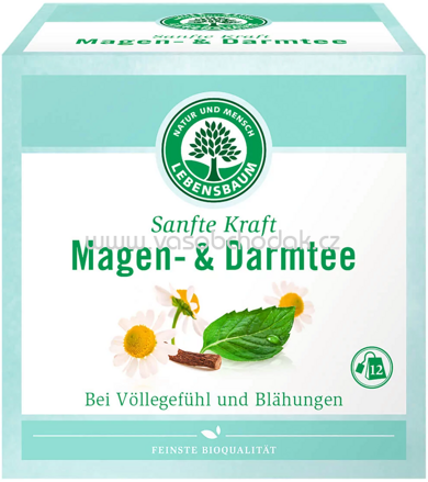 Lebensbaum Sanfte Kraft Magen & Darmtee, 12 Beutel