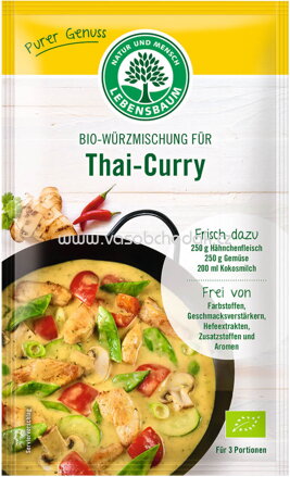 Lebensbaum Würzmischung für Thai Curry, 23g