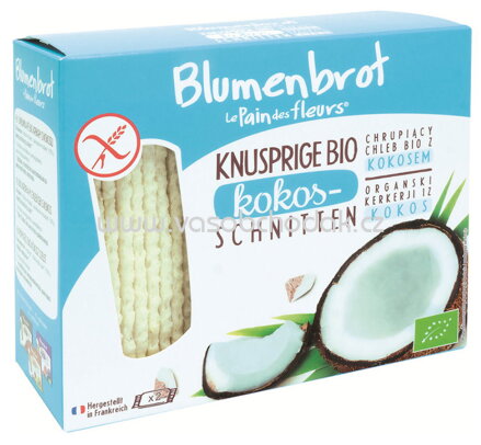 Primeal Blumenbrot Knusprige Kokos Schnitten 150g