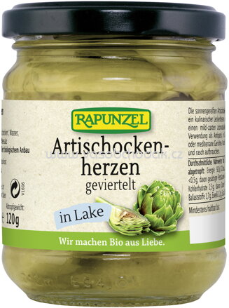 Rapunzel Artischockenherzen geviertelt in Lake, 200g