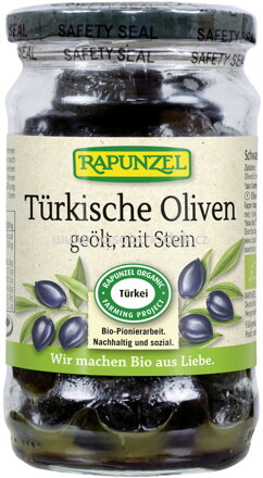Rapunzel Oliven schwarz, mit Stein geölt, 185g