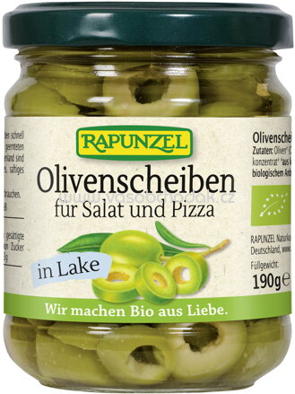 Rapunzel Olivenscheiben für Salat und Pizza, 190g
