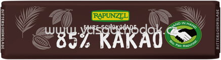 Rapunzel Bitterschokolade Täfelchen 85%, 20g