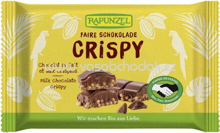 Rapunzel Vollmilch Schokolade Crispy, 100g