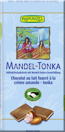 Rapunzel Vollmilch Schokolade Mandel-Tonka, 100g