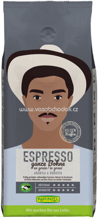 Rapunzel Heldenkaffee Espresso, ganze Bohne, 1kg