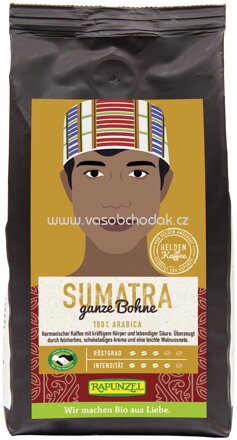 Rapunzel Heldenkaffee Sumatra, ganze Bohne, 250g