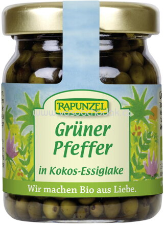 Rapunzel Grüner Pfeffer in Kokos-Essiglake, 60g