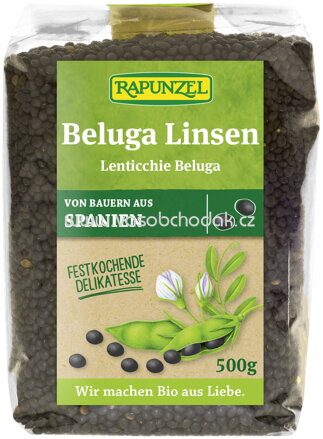 Rapunzel Beluga Linsen schwarz, 500g