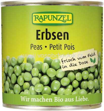 Rapunzel Erbsen in der Dose, 340g