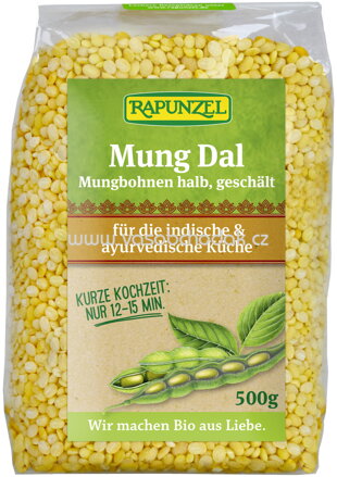 Rapunzel Mung Dal, Mungbohnen halb, geschält, 500g