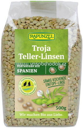 Rapunzel Troja Teller-Linsen, grün bis braun, 500g