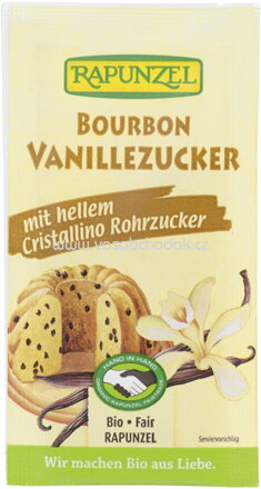 Rapunzel Vanillezucker Bourbon mit Cristallino, 4x8g