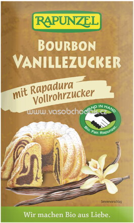 Rapunzel Vanillezucker Bourbon mit Rapadura, 8g