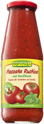 Rapunzel Passata Rustica mit Basilikum, 680g