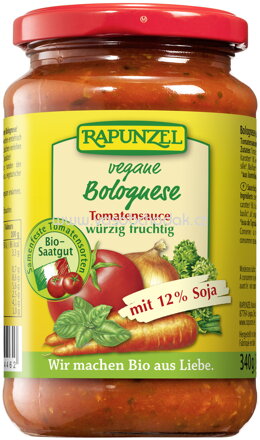 Rapunzel Tomatensauce Bolognese, vegan, mit Soja, 330 ml