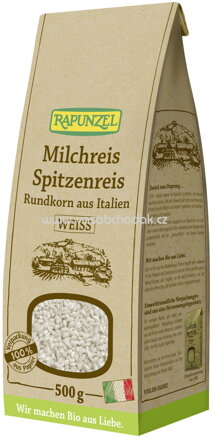 Rapunzel Milchreis Spitzenreis Rundkorn weiß, 500g