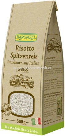Rapunzel Risotto Rundkorn Spitzenreis Ribe, weiß, 500g