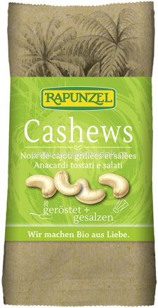 Rapunzel Cashewkerne geröstet, gesalzen, 50g