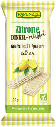 Rapunzel Dinkel-Waffeln Zitrone, 100g