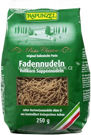 Rapunzel Faden Suppennudeln Vollkorn, 250g