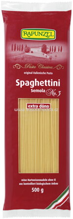 Rapunzel Spaghettini Semola, no.3, 500g