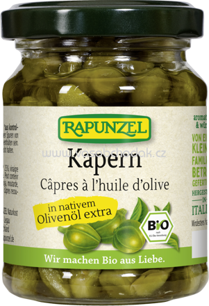 Rapunzel Kapern in Olivenöl, 120g