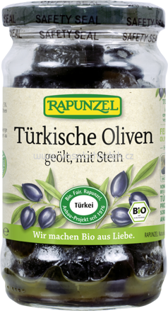 Rapunzel Türkische Oliven schwarz, mit Stein geölt, 185g