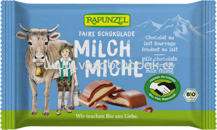 Rapunzel Milch Michl Schokolade mit Milchfüllung, 100g