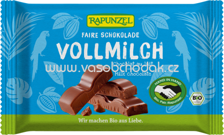 Rapunzel Vollmilch Schokolade, 100g