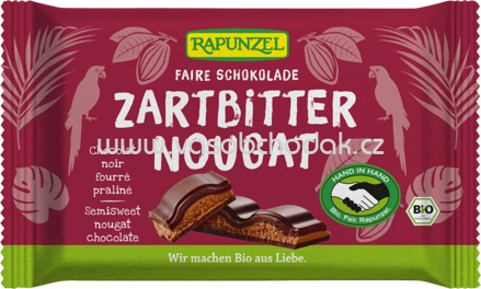 Rapunzel Zartbitter Schokolade Nougat, 100g