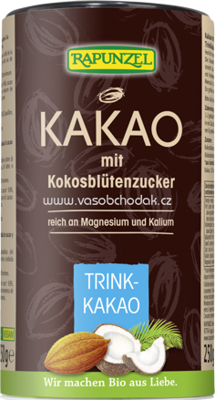 Rapunzel Kakao mit Kokosblütenzucker, 250g
