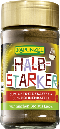 Rapunzel Halbstarker Instant 50% Getreidekaffee & 50% Bohnenkaffee, 100g