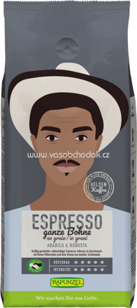 Rapunzel Heldenkaffee Espresso, ganze Bohne, 1kg