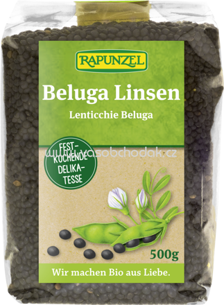 Rapunzel Beluga Linsen schwarz, 500g