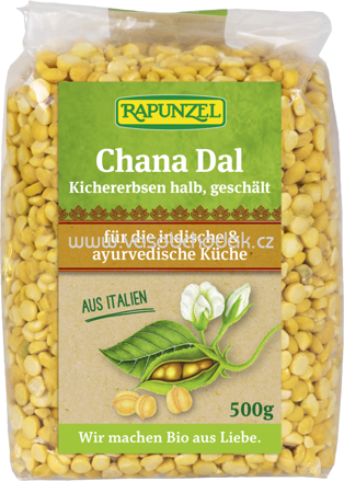 Rapunzel Chana Dal, Kichererbsen halb, geschält, 500g