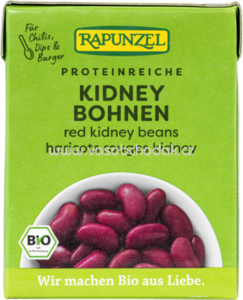 Rapunzel Rote Kidney Bohnen im Tetra Pak, 380g