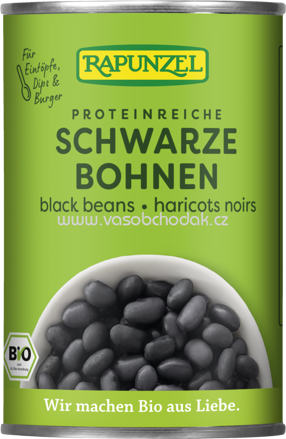 Rapunzel Schwarze Bohnen in der Dose, 400g