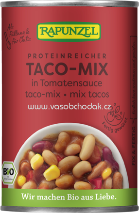 Rapunzel Taco-Mix in Tomatensauce in der Dose, 400g