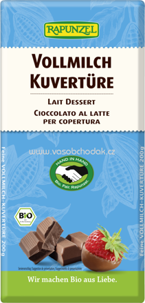 Rapunzel Vollmilch Kuvertüre, 200g