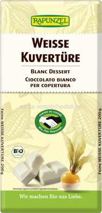 Rapunzel Weisse Kuvertüre, 200g