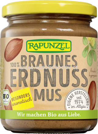 Rapunzel Braunes Erdnussmus, 250g