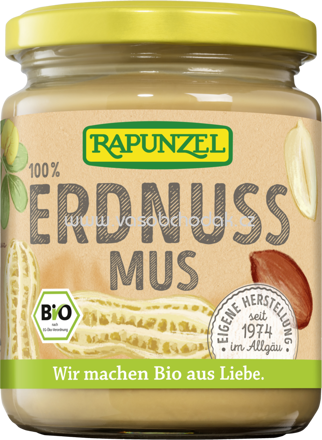 Rapunzel Erdnussmus fein, 250g