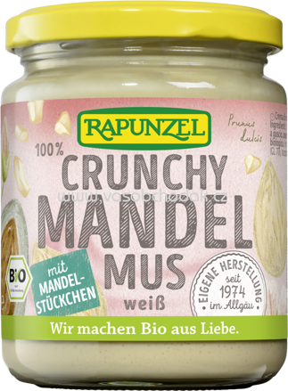 Rapunzel Crunchy Mandelmus weiß, aus Europa, 250g