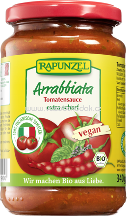 Rapunzel Tomatensauce Arrabbiata, 335 ml