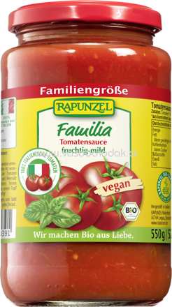 Rapunzel Tomatensauce Familia, 525 ml